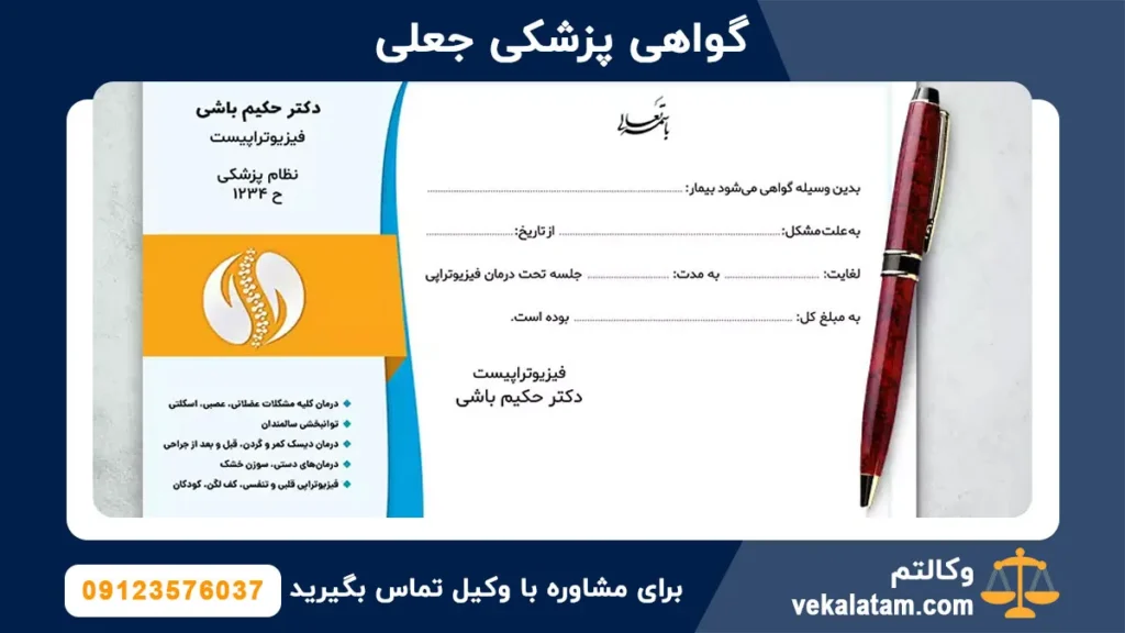 گواهی پزشکی جعلی