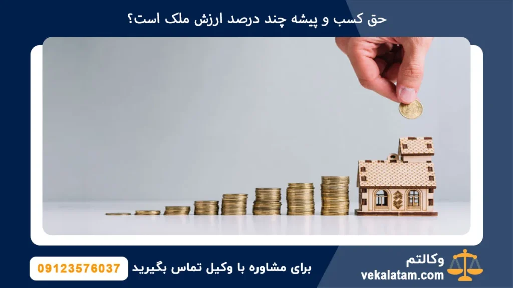 حق کسب و پیشه چند درصد ارزش ملک است؟