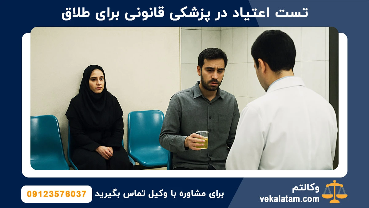 تست اعتیاد در پزشکی قانونی برای طلاق